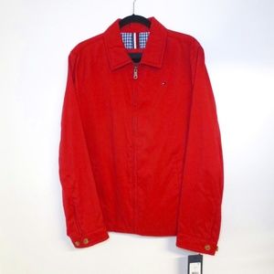 Tommy Hilfiger Men's Lightweight full zip pocket size M color Red